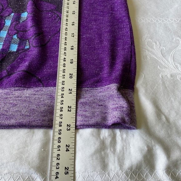 Disney Parks Authentic Women's Purple Mickey + Minnie Mouse Light Sweater Top XS - Picture 9 of 10